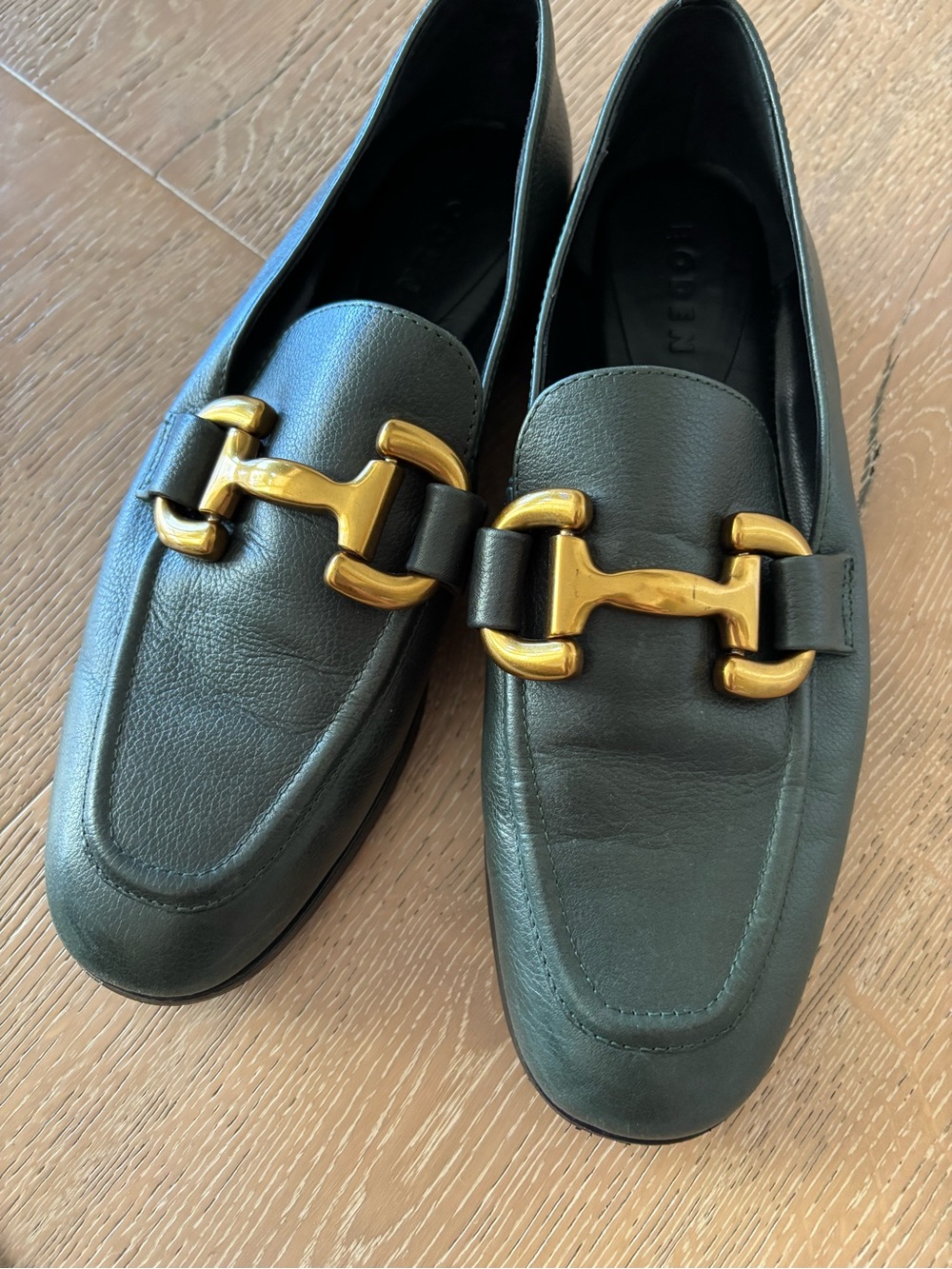 Boden Iris Snaffle Loafers, Chatsworth Green Leather, Size 39 - Picture 2 of 4